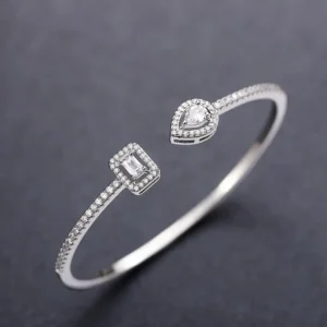 3 New Stylish Luxury Square Open Bracelet