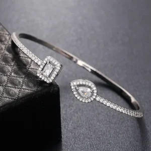 3 New Stylish Luxury Square Open Bracelet