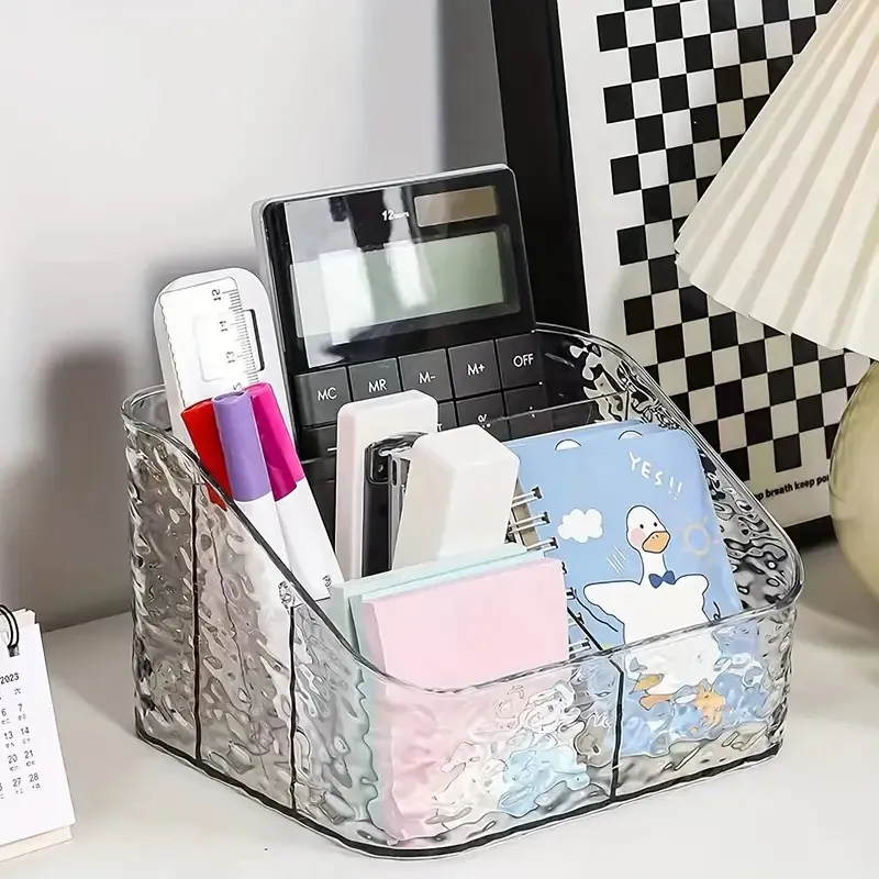4-Grid Transparent Acrylic Makeup and Cosmetic Organizer - Image 3