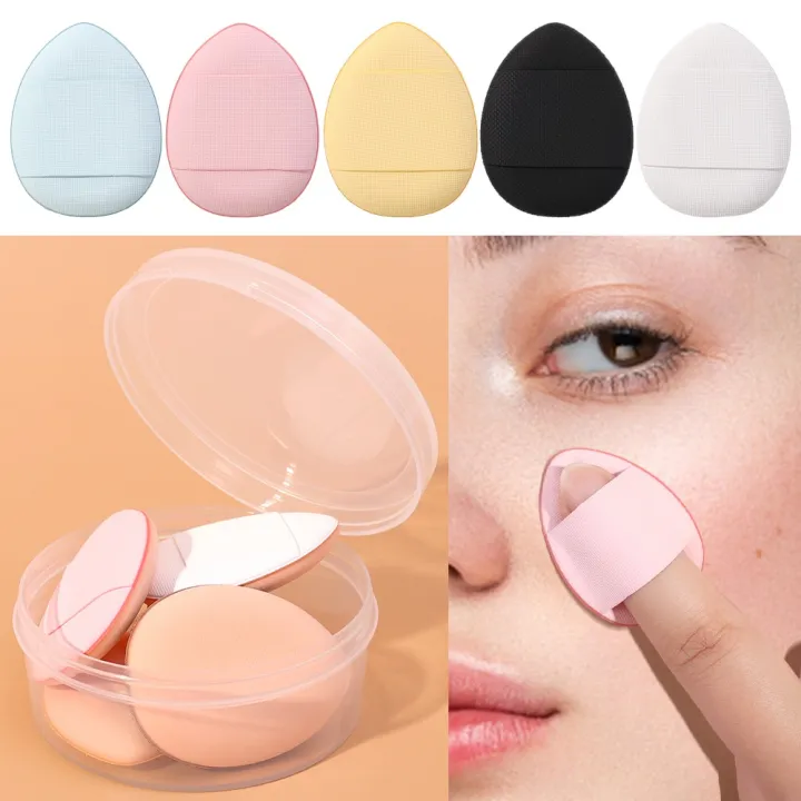Mini Finger Makeup Puff – Soft Portable Blender for Foundation & Powder